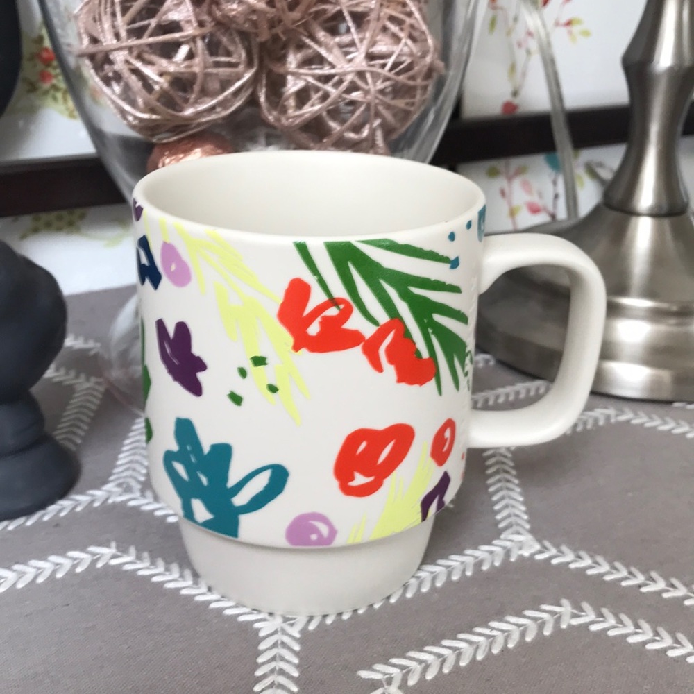2016 Starbucks Bright Floral Mug 12 oz